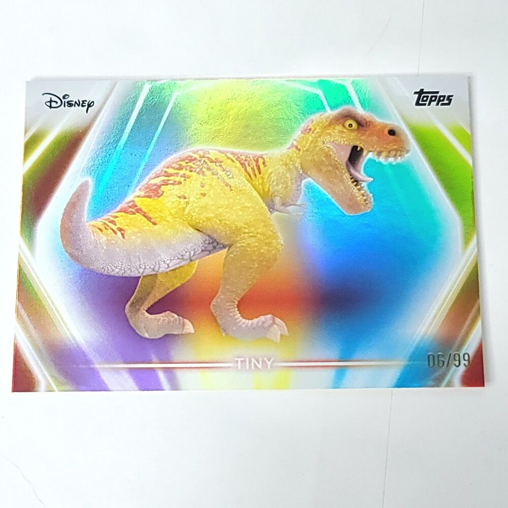 Tiny Topps 2026 Disney Neon Holo Parallel Refractor Limited 06/99